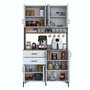 Hanah Home Armario Multiusos Blanco y Nogal JE213 - 4053